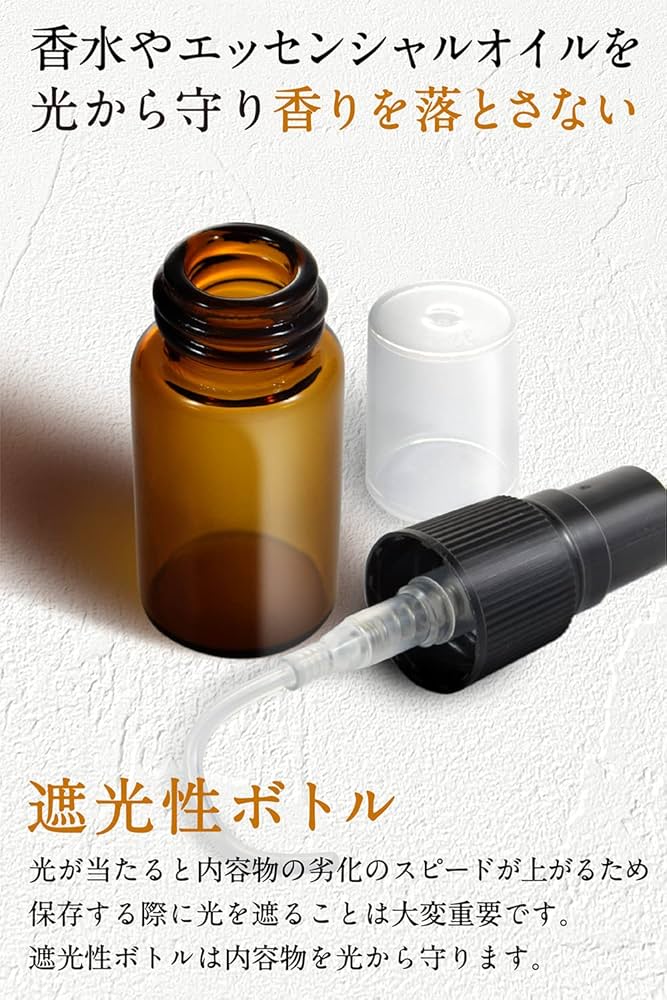 Amazon.co.jp: スプレーボトル アルコール対応 3ml 【 遮光